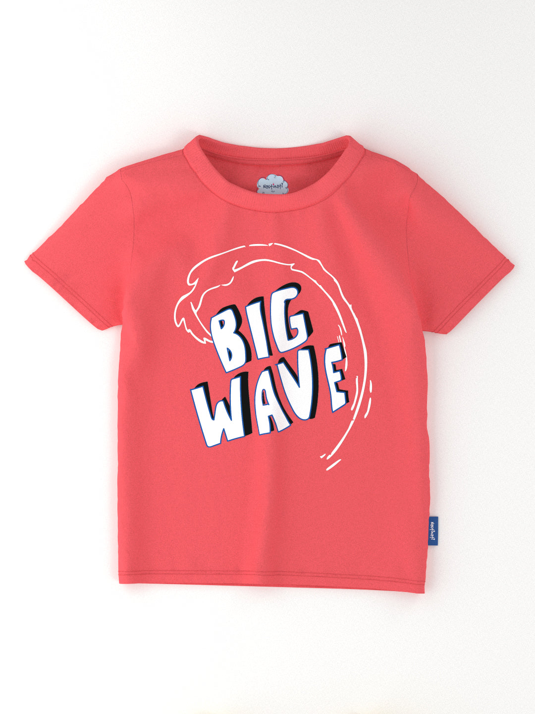 Nautinati Boys' Pack of 2 Cotton Beach Graphic Printed T-shirts
