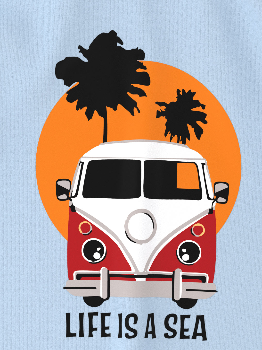 Nautinati Boys' Pack of 2 Cotton Beach Graphic Printed T-shirts