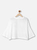 Natilene Girls Graphic Printed Drop Shoulder Pure Cotton Tshirt