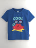 Boys White-CobaltBlue Graphic Printed Half Sleeve Pack of 2 T-Shirt