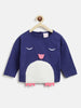 Nautinati Girls Self Design Sweatshirt