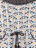 Nautinati Girls' All-over Geometric Print Waist Tie-up Jumpsuit