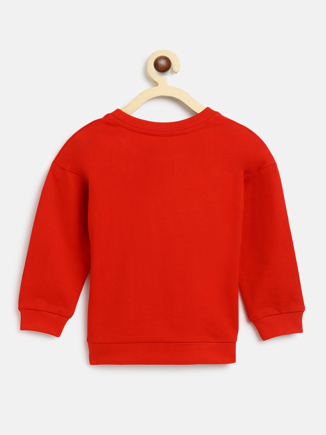 Nautinati Boys Red Printed Sweatshirt