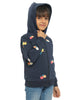 Nautinati Girls Printed Hooded Sweatshirt