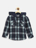 Nautinati Boys Standard Tartan Checked Pure Cotton Casual Shirt