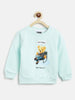 Nautinati Boys Turquoise Blue Printed Sweatshirt