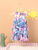 Nautinati Girls Floral Printed Ruffles A-Line Dress