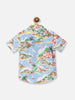 Nautinati Boys Standard Tropical Printed Pure Cotton Shirt