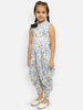 Nautinati Girls Printed Dhoti Basic Jumpsuit