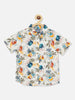 Nautinati Boys Printed Pure Cotton Shirt With Shorts