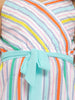 Nautinati Girls Shoulder Strapped Striped Cotton Jumpsuit