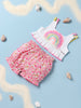 Nautinati Girls Shoulder Strapped Top With Shorts