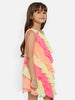 Nautinati Girls Colourblocked Layered A-Line Dress