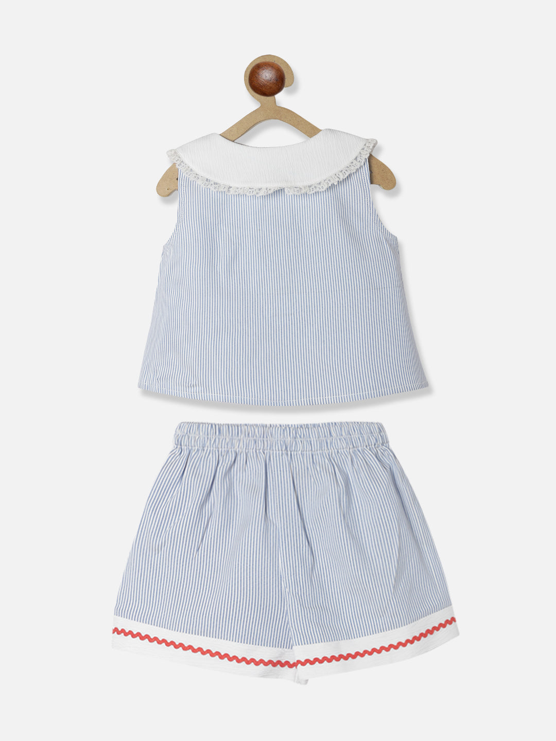 Nautinati Girls Striped Top With Skirt