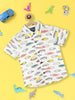Nautinati Boys Standard Conversational Printed Pure Cotton Casual Shirt