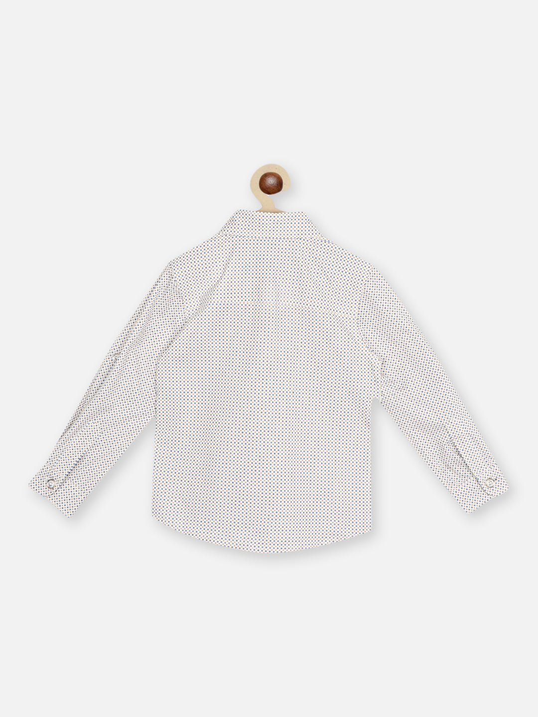 Nautinati Boys Standard Micro-Ditsy Printed Pure Cotton Casual Shirt