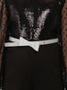 Nautinati Girls Black Embellished Long Sleeve Polyester Jumpsuit