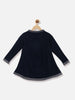 Nautinati Girls Navy Jacquard Long Sleeve Acrylic Sweater